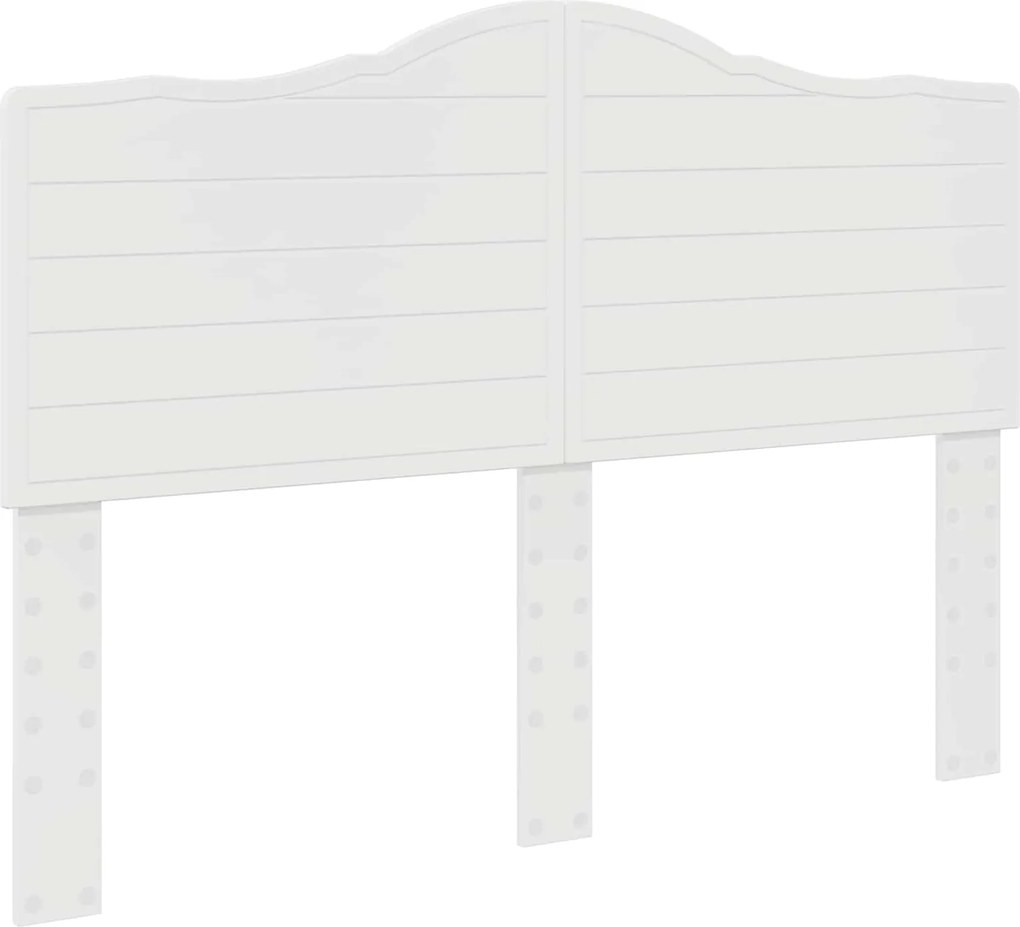 vidaXL Tăblie cap Alb Lucios 140 cm Lemn compozit