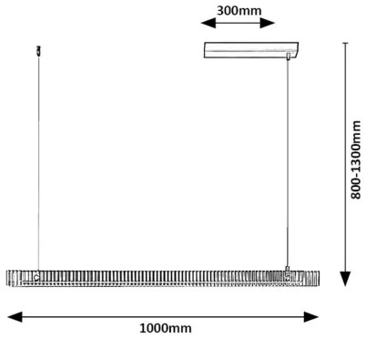 Lustră LED pe cablu Rabalux 72214 CITAL LED/36W/230V 3000K