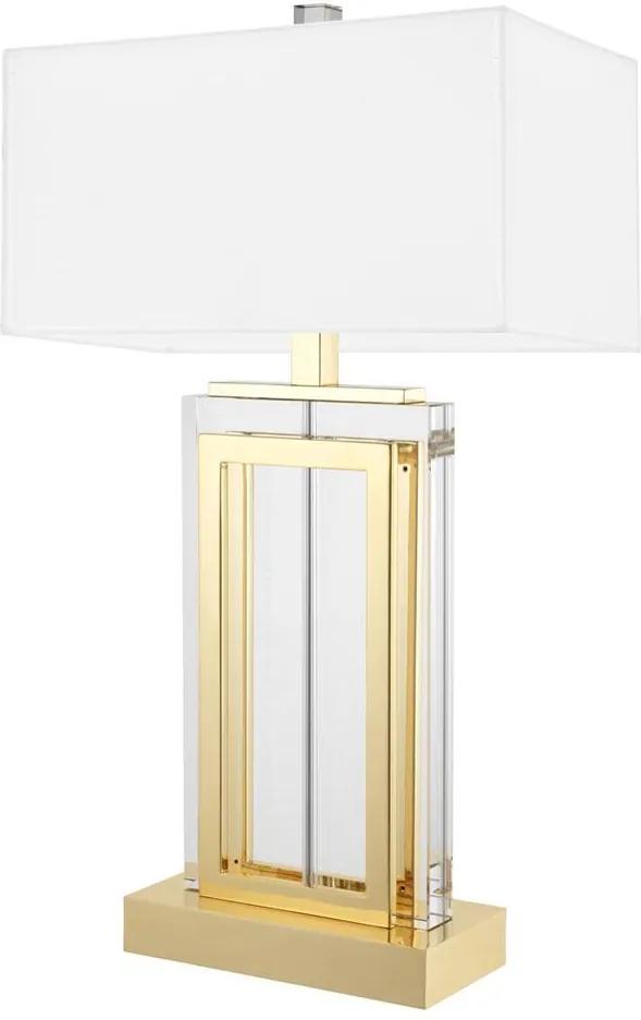 Veioza Arlington Table Lamp Gold/White | EICHHOLTZ