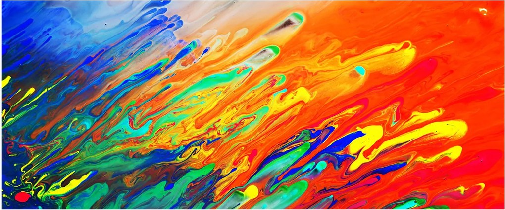 Tablou - Abstract colorat (120x50 cm)