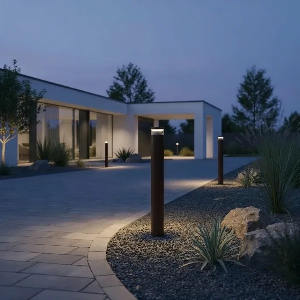 Lampă LED de exterior Ideal Lux BOEING LED/14W/230V 100 cm IP65 maro