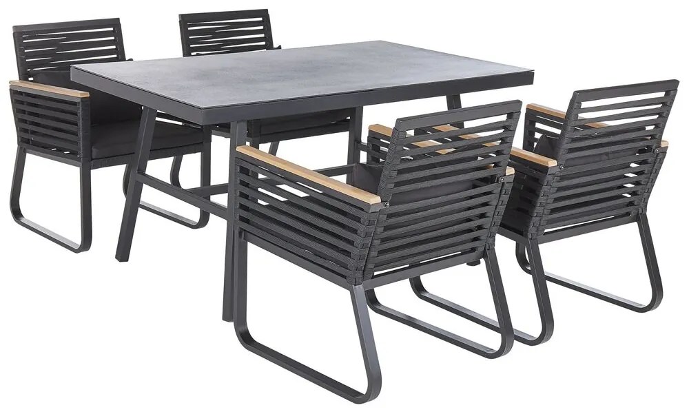 Set mobilier de grădină Carisa (negru). 1035691