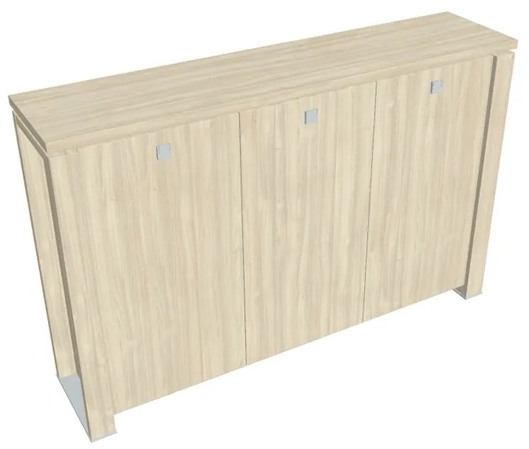 Dulap mediu Verno+ S 200 x 46 x 130 cm, salcâm / vanilie