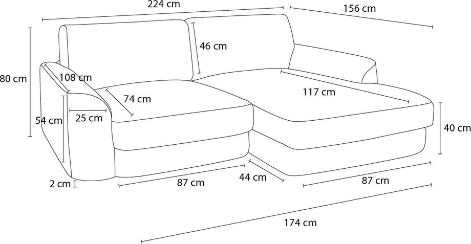 Colțar gri închis cu tapițerie din țesătură bouclé (cu colț pe partea stângă/cu șezlong) Leonore – Bobochic Paris