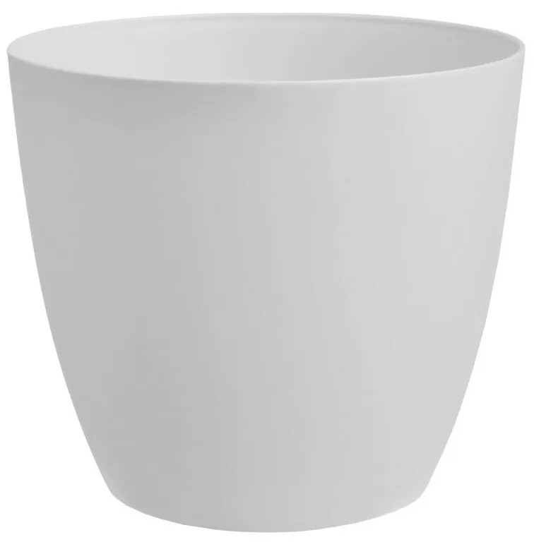 Ghiveci de flori Gardenico Ella alb mat, diametru25 cm, diam. 25 cm