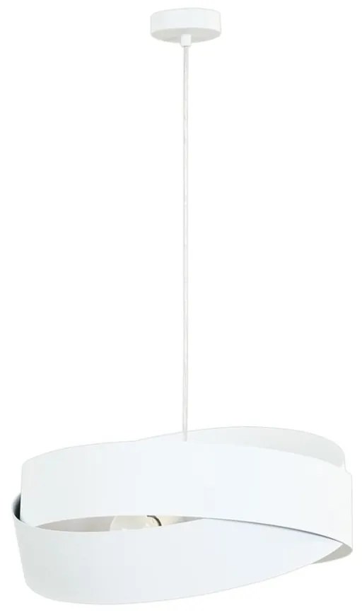 Pendul design modern Tornado II alb 50cm