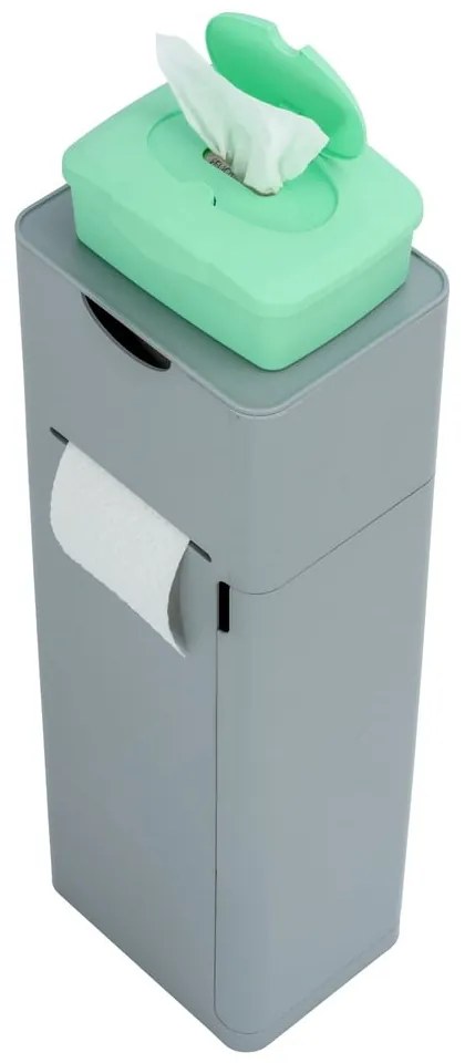 Suport pentru hârtie igienică gri din plastic Imon – Wenko