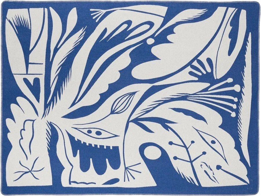 Pătură albastră 165x200 cm Lino – noo.ma