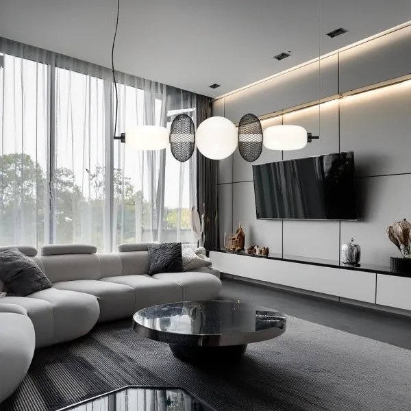 Lustră LED pe cablu ARAME LED/32W/230V negru