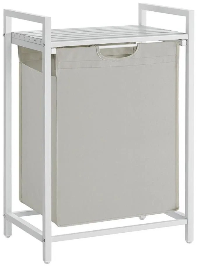 Coș pentru rufe REX alb