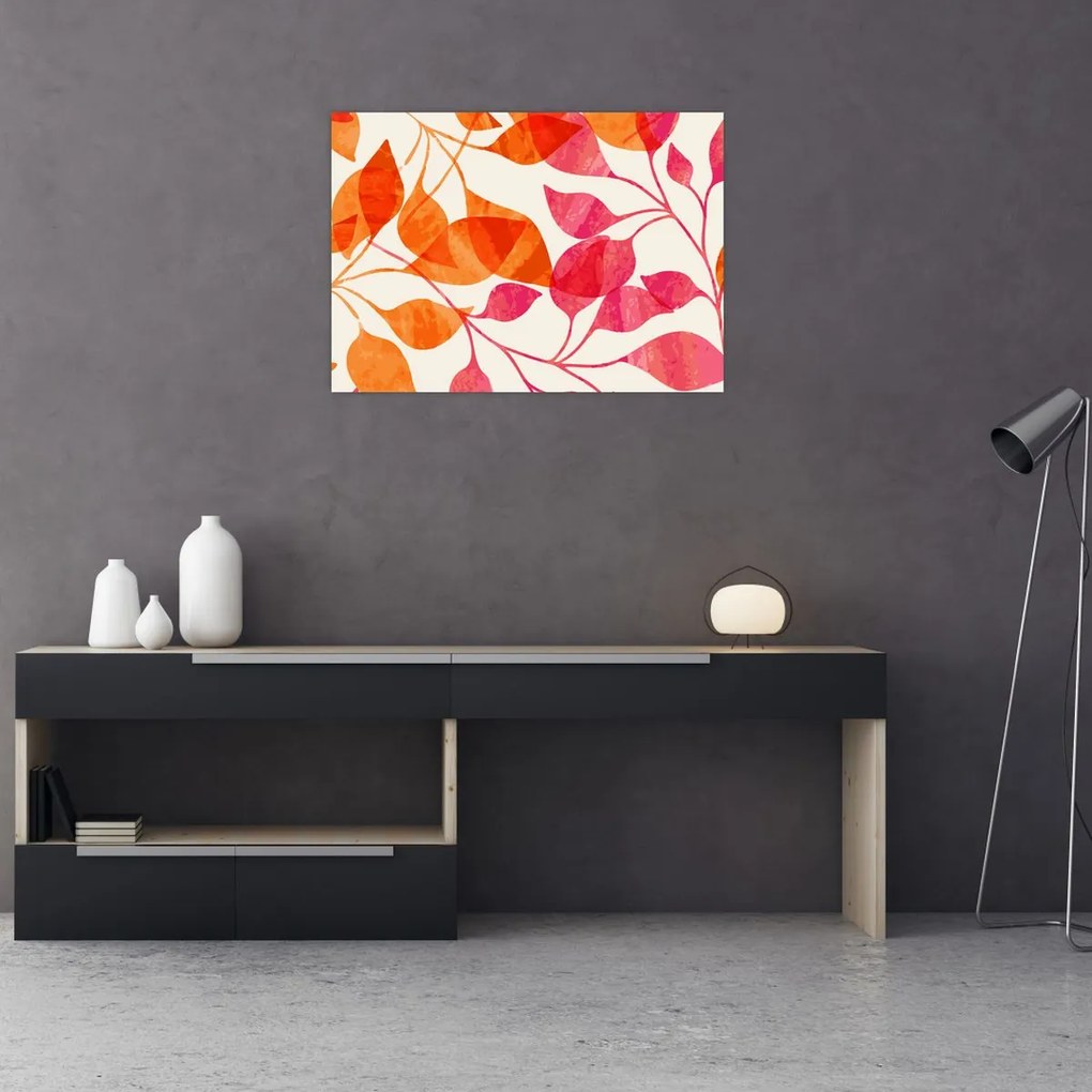 Tablou - Frunze portocalii (70x50 cm)