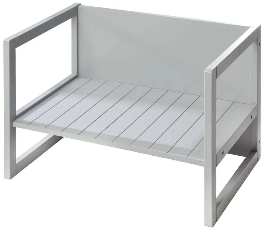 Bancă de copii gri Country Style – Roba