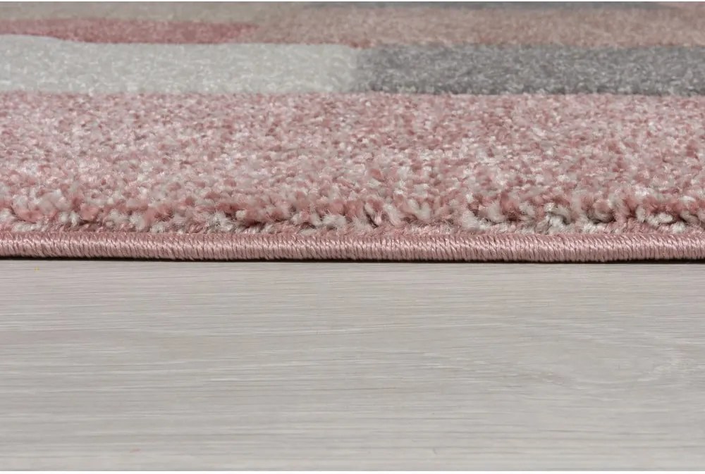 Covor Flair Rugs Cosmos, 120x170 cm, roz-gri