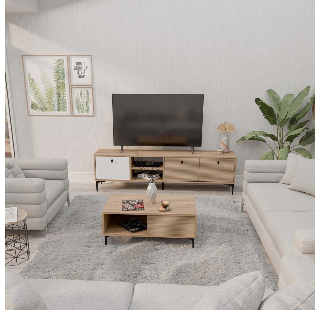 Set mobilier living Settle 1 (stejar). 1108069