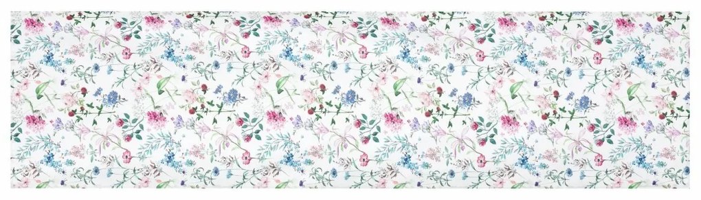 Traversă de masă Mix de flori , 40 x 150 cm