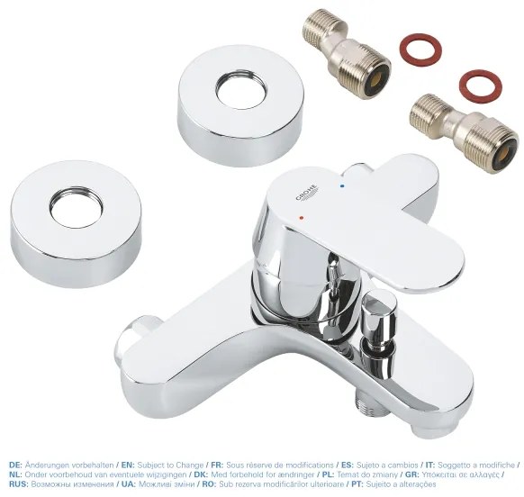 GROHE 32831000 - Baterie pentru cadă EUROSMART COSMOPOLITAN DN 15, crom lucios