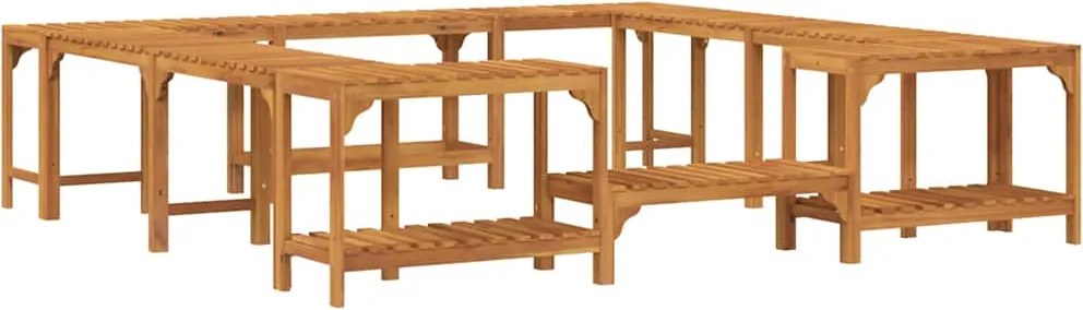 vidaXL Împrejmuire pentru Cadă cu Hidromasaj Maro 230 x 230 cm