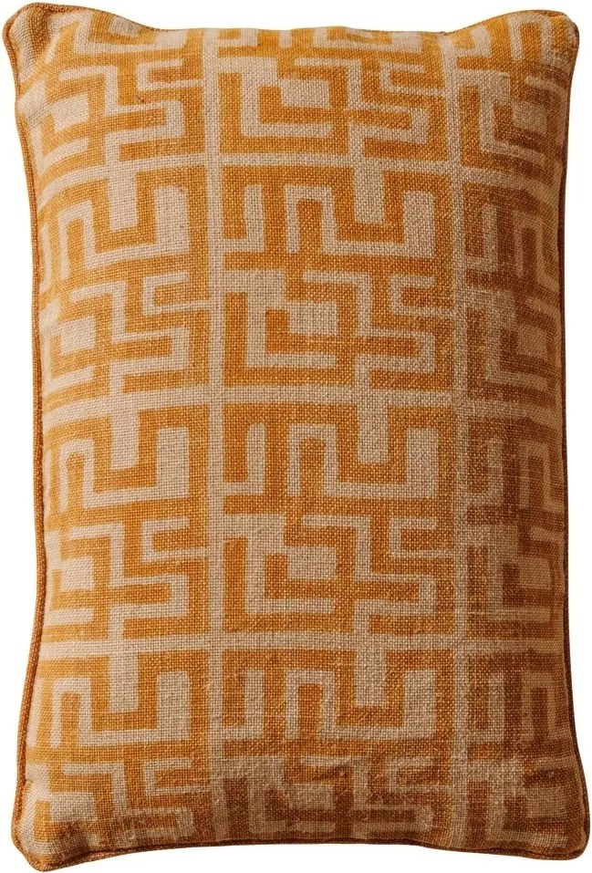 Perna decorativa, din iuta naturala, Labyrinth 40x60cm