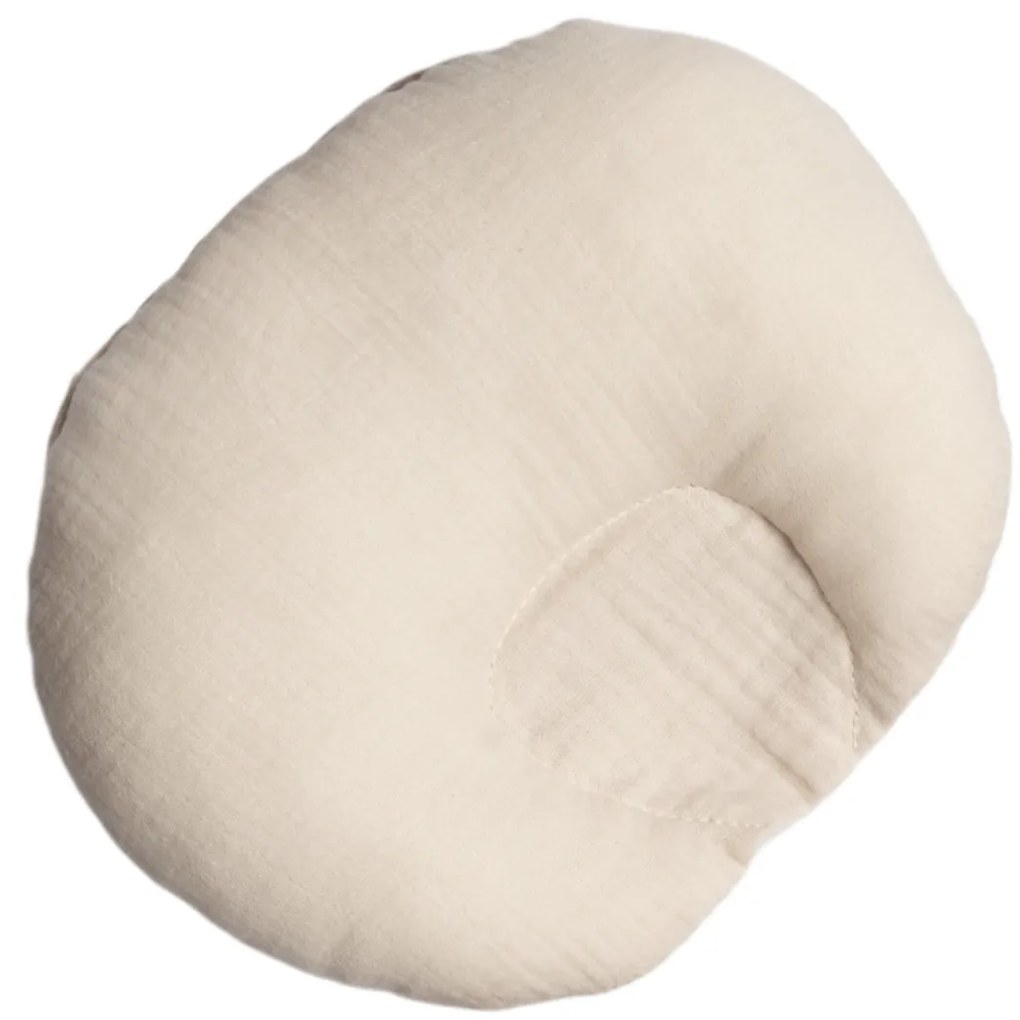 Pernuta pentru bebelusi impotriva plagiocefaliei din muselina Kidizi ivory