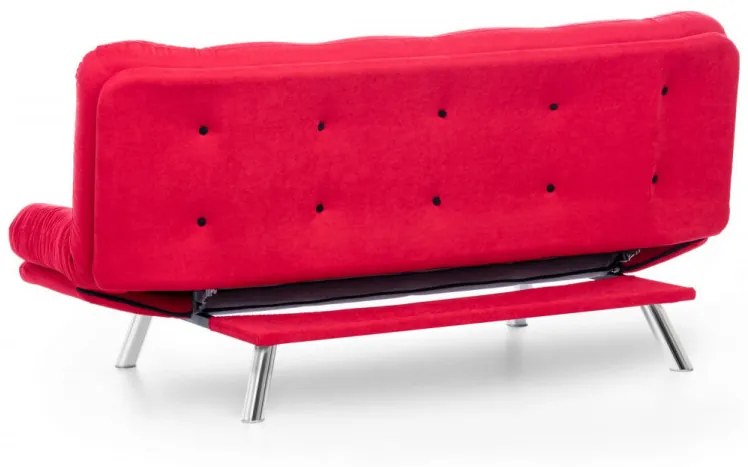 Canapea Extensibilă cu 3 Locuri Misa Sofabed, Rosu