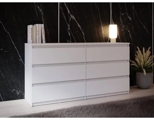 Comodă MAO cu sertare, albă