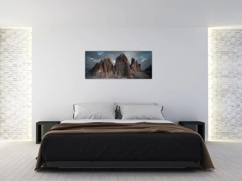 Tablou - Trei Dinți, Dolomiți Italieni (120x50 cm)