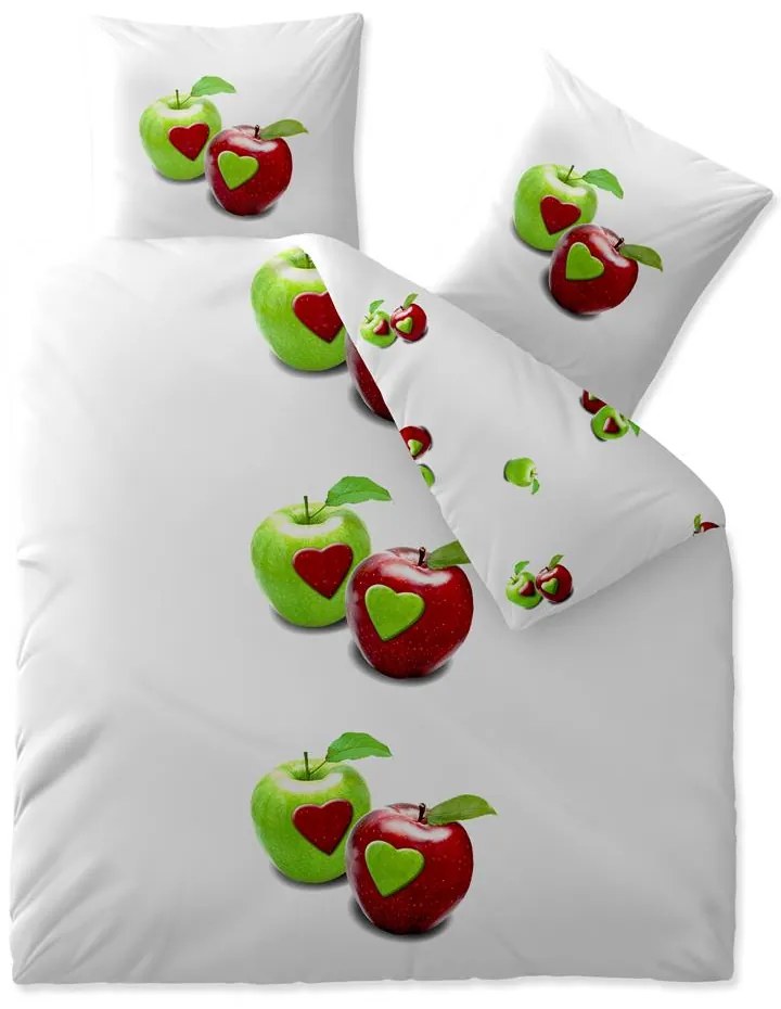 Lenjerie de pat din bumbac Renforce TAMEA albă Dimensiune lenjerie de pat: 2 buc 80 x 80 cm | 200 x 200 cm