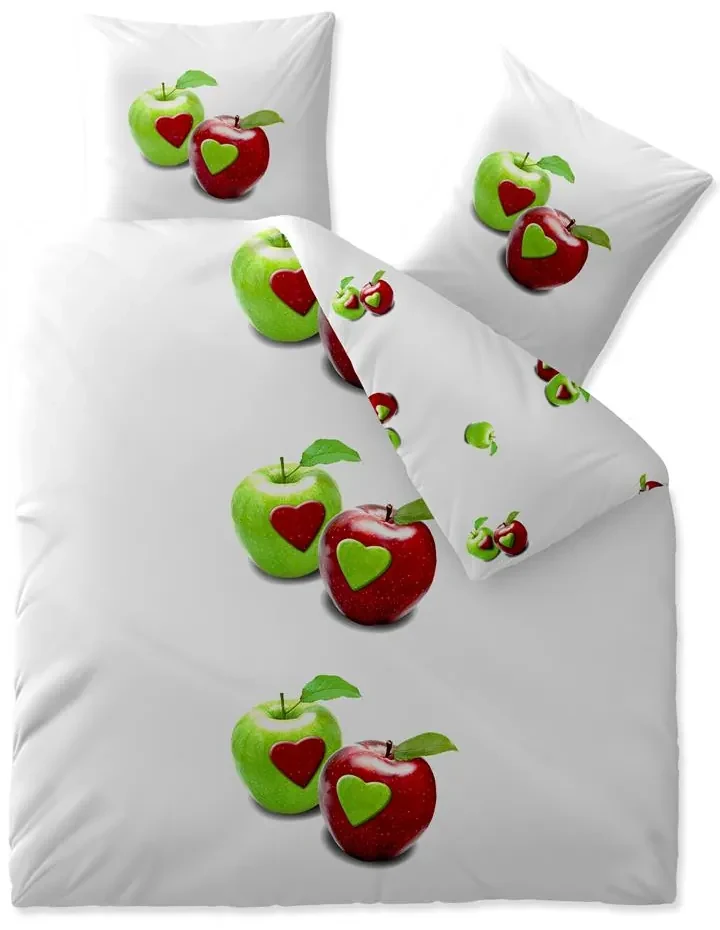 Lenjerie de pat din bumbac Renforce TAMEA albă Dimensiune lenjerie de pat: 2 buc 80 x 80 cm | 200 x 200 cm