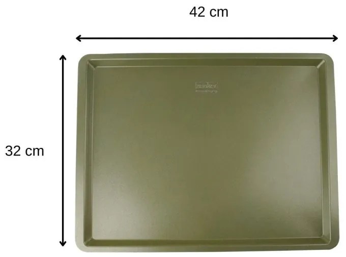 Tavа pentru copt Zenker 7457, 42x32 cm, Acoperire ILAG Maximizing Green, Pana la 180°C, Verde