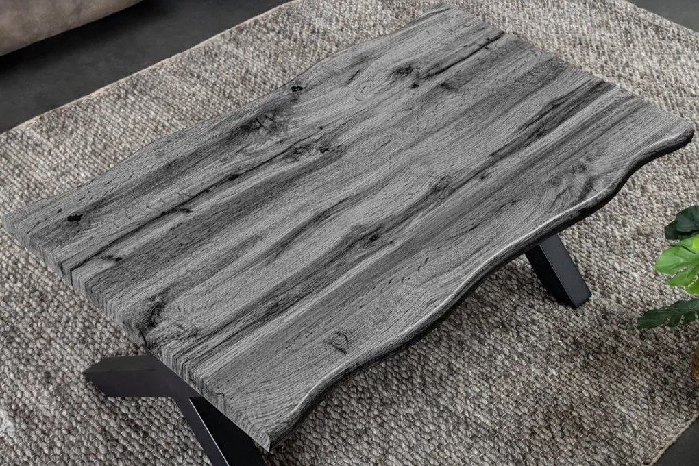 Masuta design industrial WILD 90cm, gri