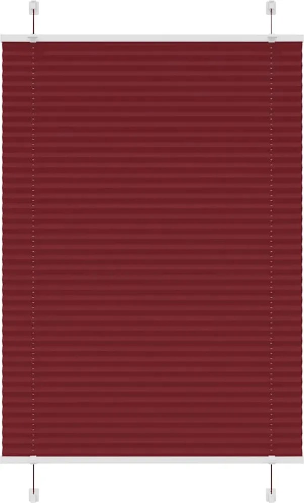 vidaXL Jaluzea plisată Bordeaux Roșu 85x150 cm Lățime țesătură 84,4 cm