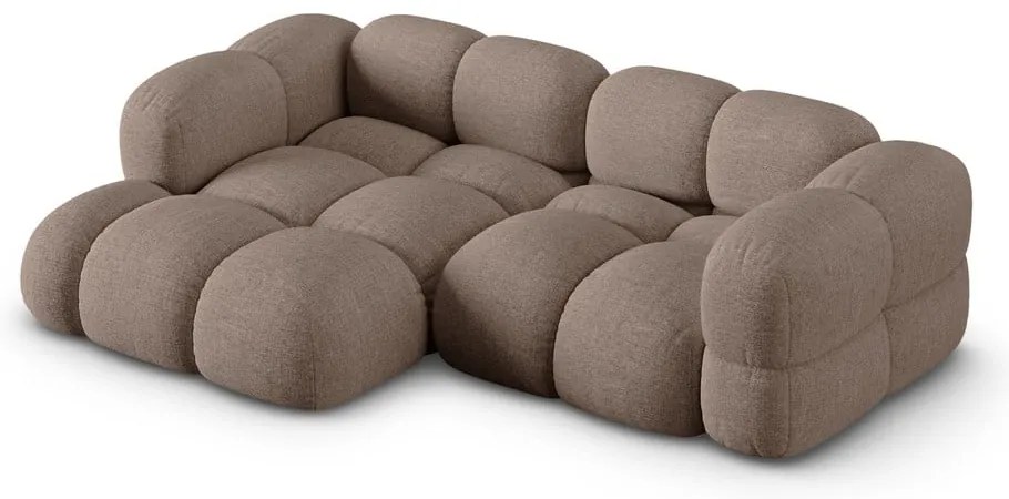 Colțar maro (cu colț pe partea stângă/cu șezlong) Loretto – Cosmopolitan Design