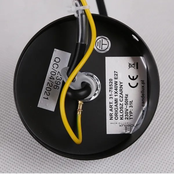 Lustră pe cablu ORIGAMI 1xE27/40W/230V