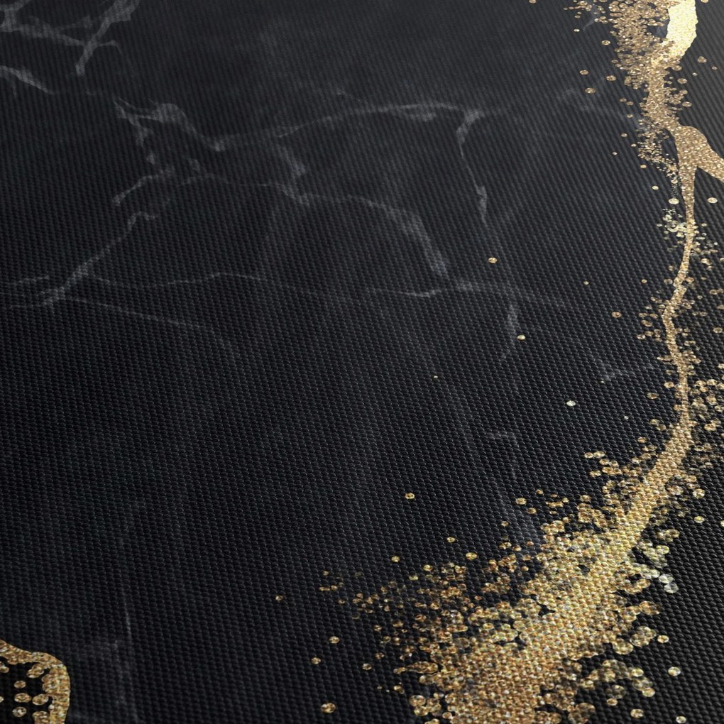 Tablou abstarcției aurii (120x50 cm)