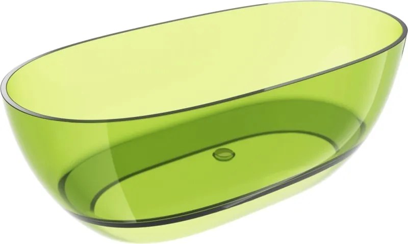 Mexen Pure var lipie cadă freestanding transparentă 170 x 80 cm, dop crom - 58071708012