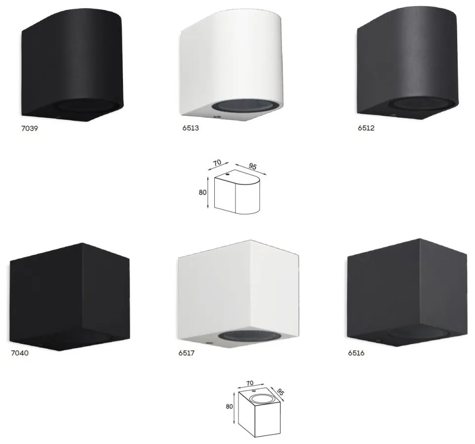 Aplica de perete iluminat exterior ambiental IP54 KANDANCHU alba