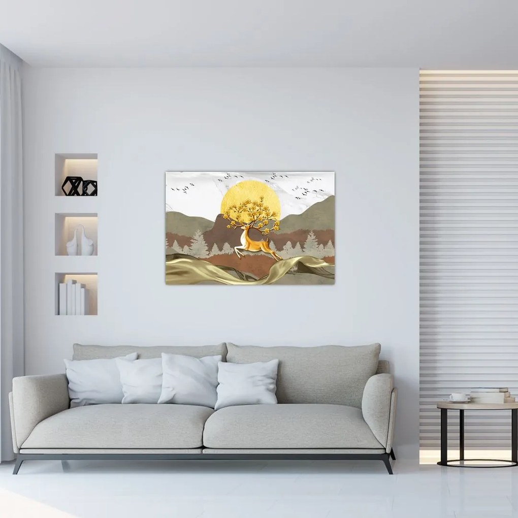 Tablou cu cerb (90x60 cm)