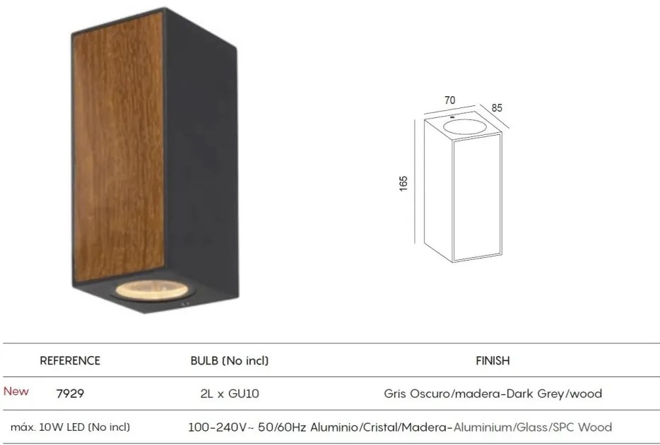 Aplica de perete iluminat exterior ambiental IP65 BERET