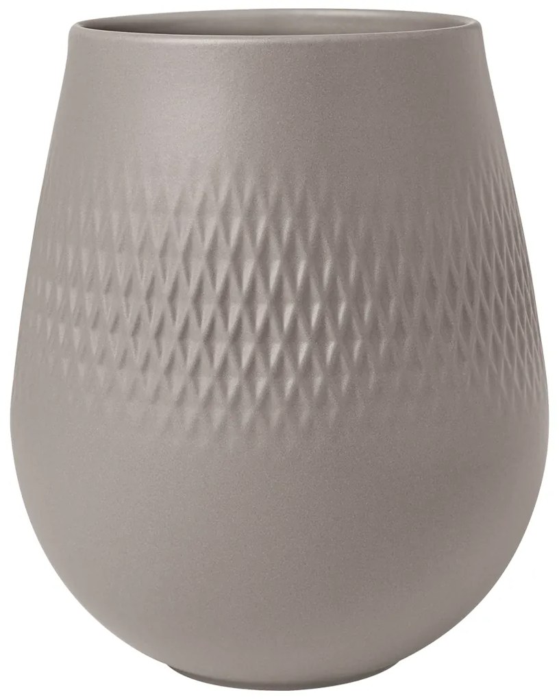 Vaza Carré mica Manufacture Collier taupe, inaltime: 180 cm 12,4 cm - Villeroy & Boch