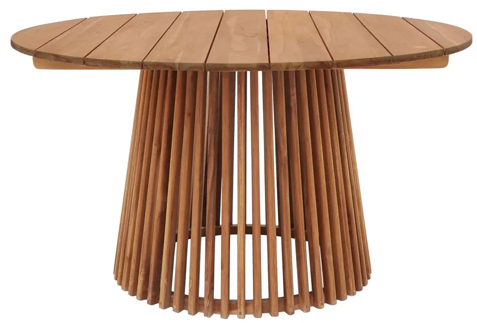 Masă de grădină Lorca, tec, natural 120x75 cm