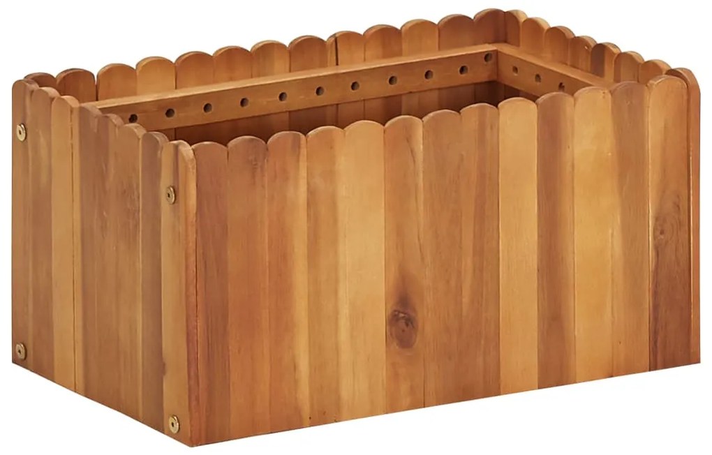 vidaXL Strat înălțat de grădină, 50 x 30 x 25 cm, lemn masiv de acacia