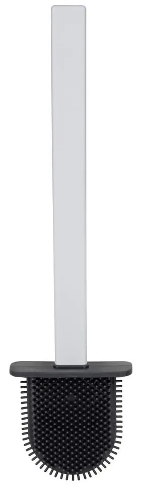 Perie de WC albă autoadezivă din plastic Zalana – Allstar