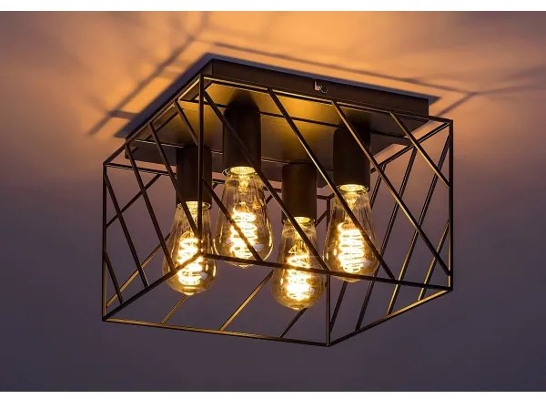 Plafonieră BOROO 4xE27/25W/230V Rabalux 71027