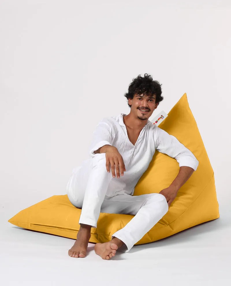Fotoliu puf pentru grădină Pyramid Big Bed Pouf - Yellow