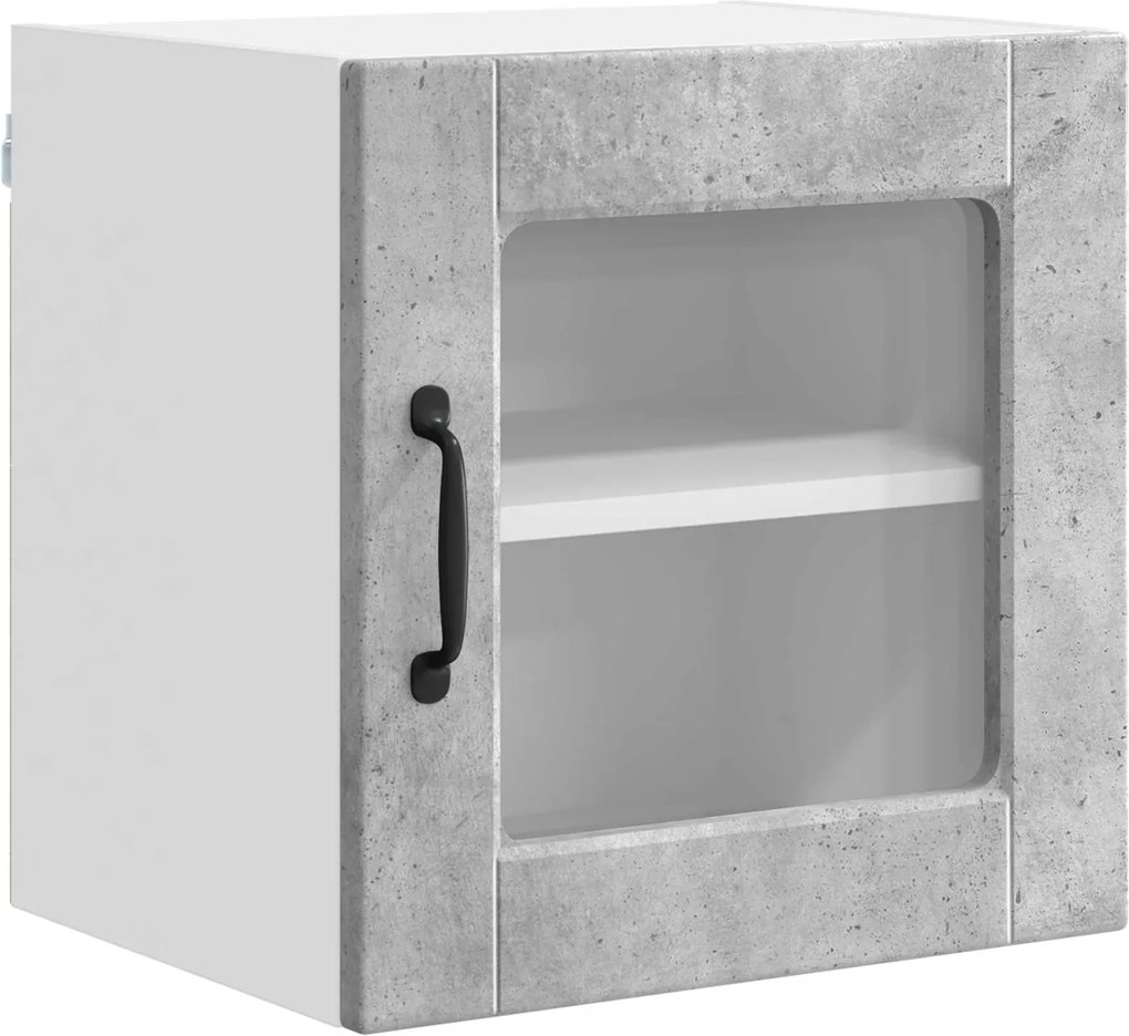 vidaXL Dulap de bucătărie Gri din beton 40 x 31 x 40 cm Lemn compozit