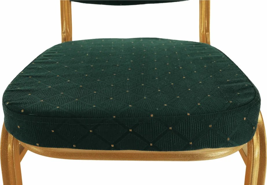 Scaun stivuitor,  verde / vopsea aurie, ZINA 3 NOU