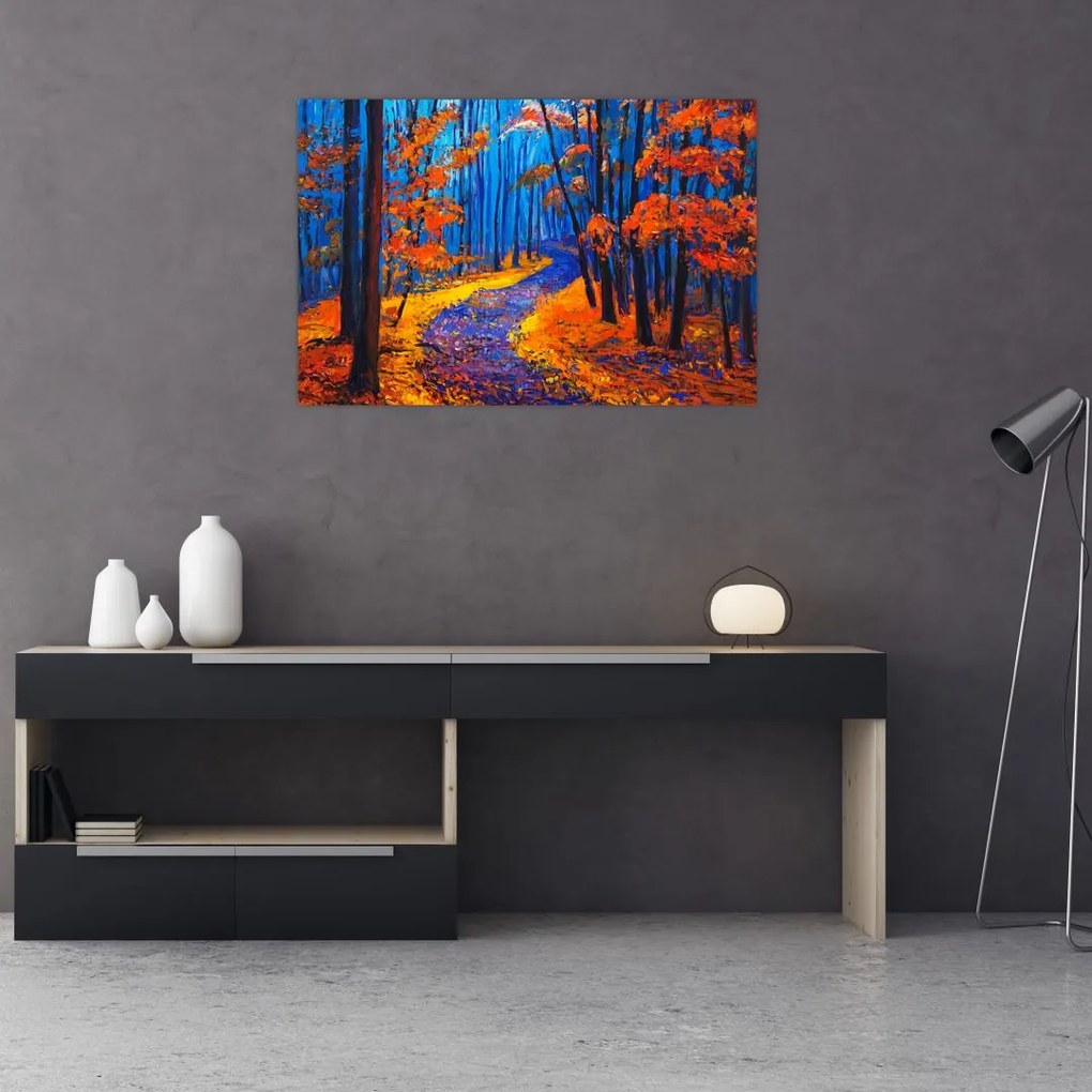 Tablou - Pădurea toamna (90x60 cm)