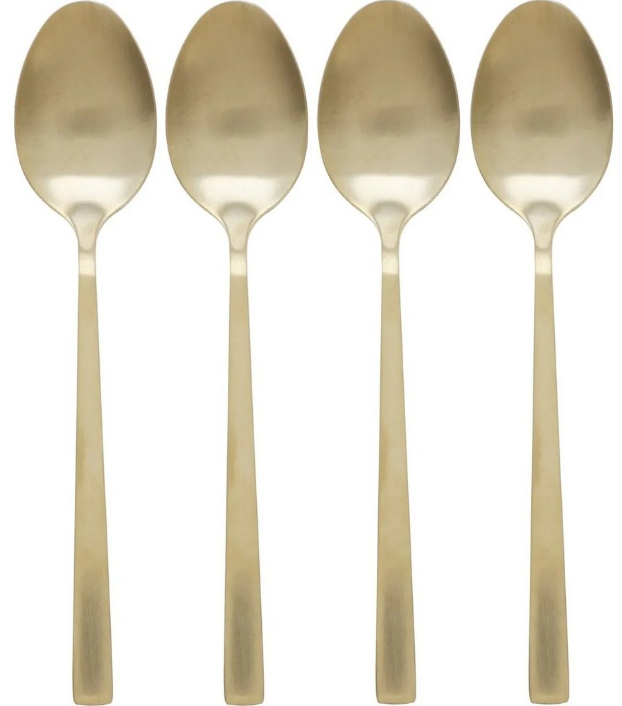 Set de lingurițe aurii EH 4 buc, 15 cm, 15 cm
