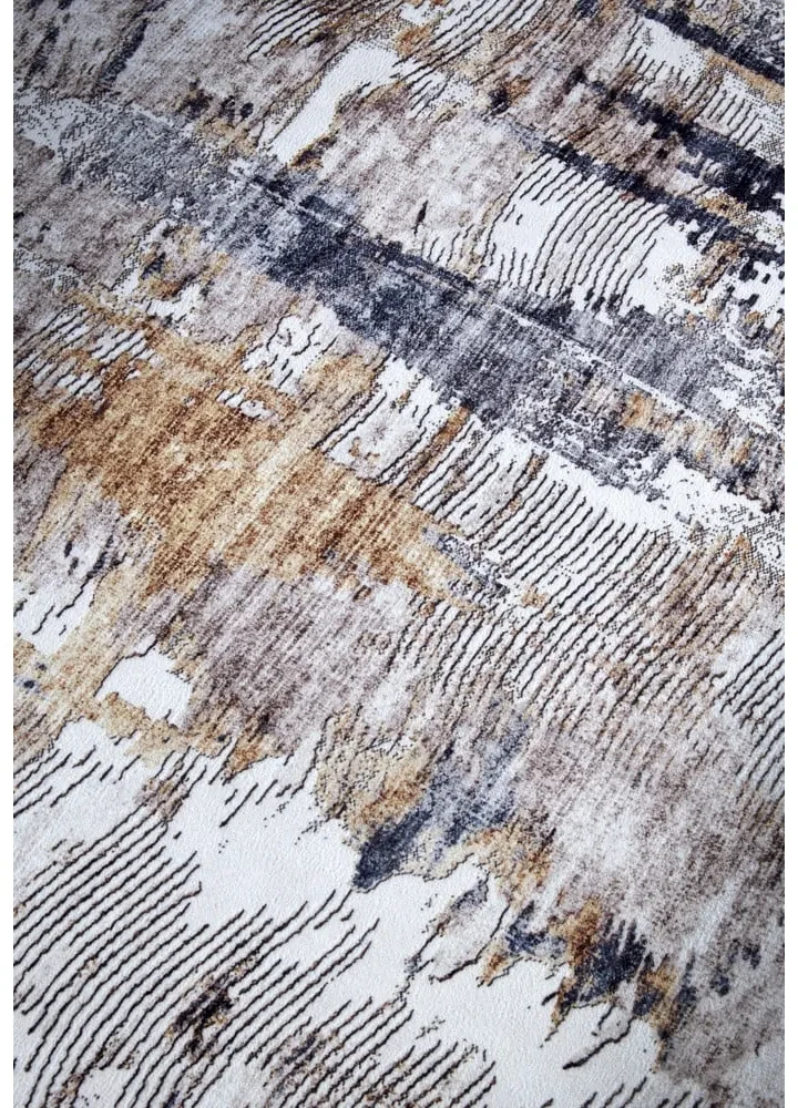 Covor gri deschis 200x290 cm Malard Anthracite Gold – Elle Decoration
