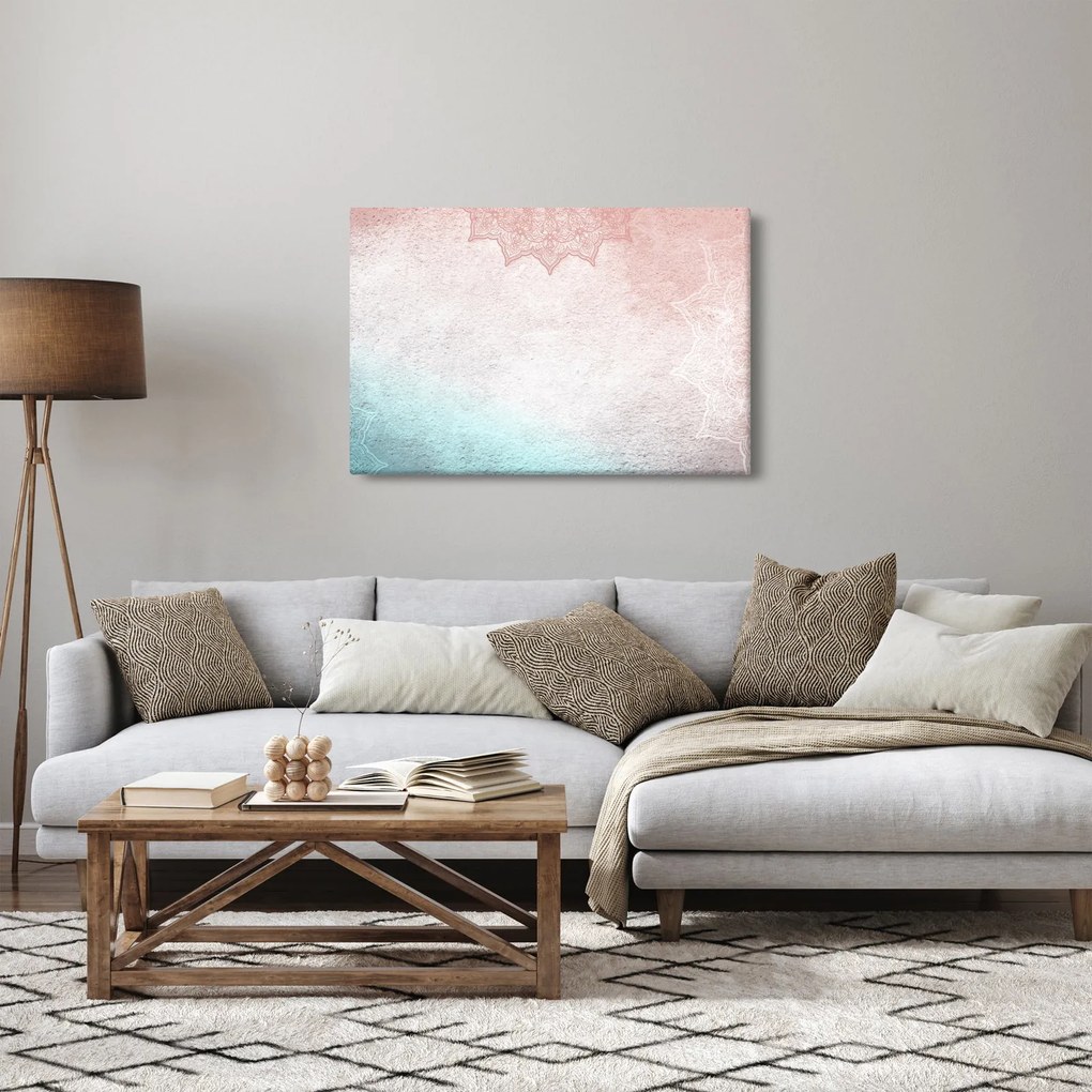 Tablou - Mandala pe zid 2 (90x60 cm)